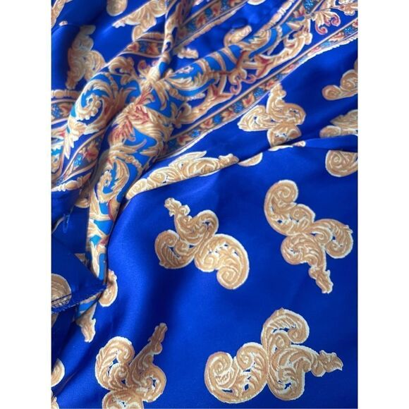 VTG 1990s Baroque Print Long sleeve shirt - Picture 3 of 8